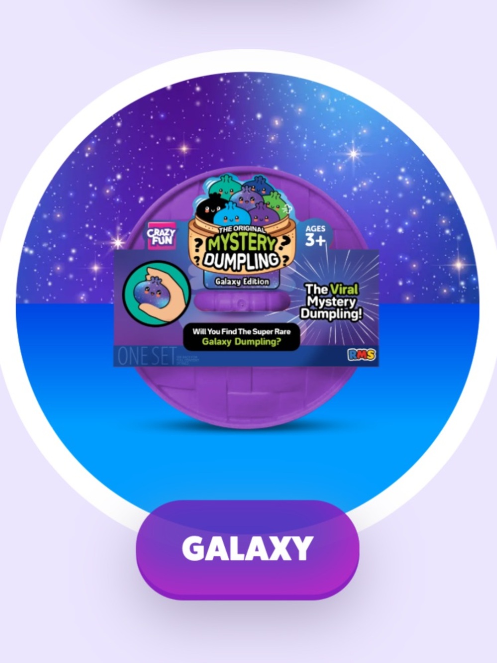 Crazy Fun RMS The Viral Mystery Dumpling 🥟 Galaxy 🌌 Edition